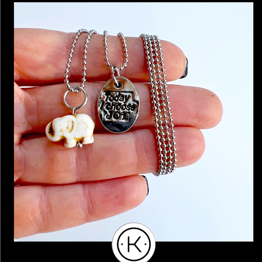 Katia Designs “Today I Choose Joy” dainty necklace